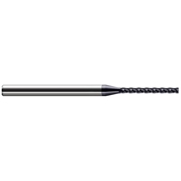 Miniature End Mill - Corner Radius - Long Flute, 0.0930" (3/32)